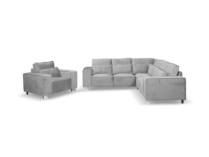 double corner sofa with armchair