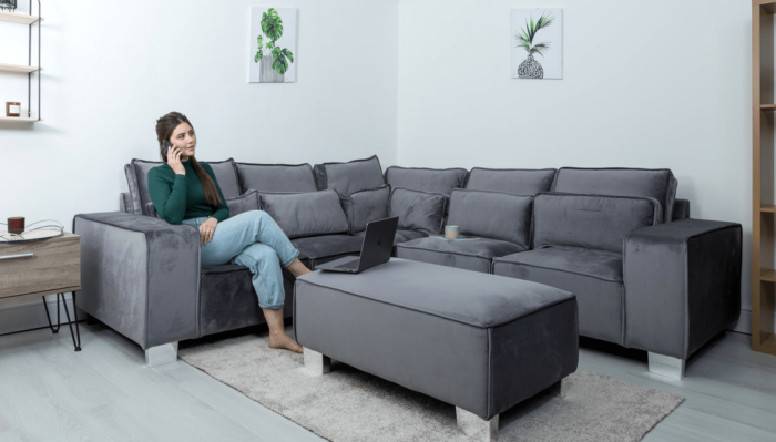double corner sofa