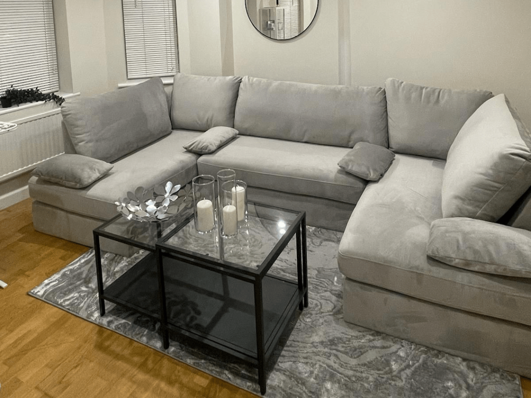 u shape corner sofa