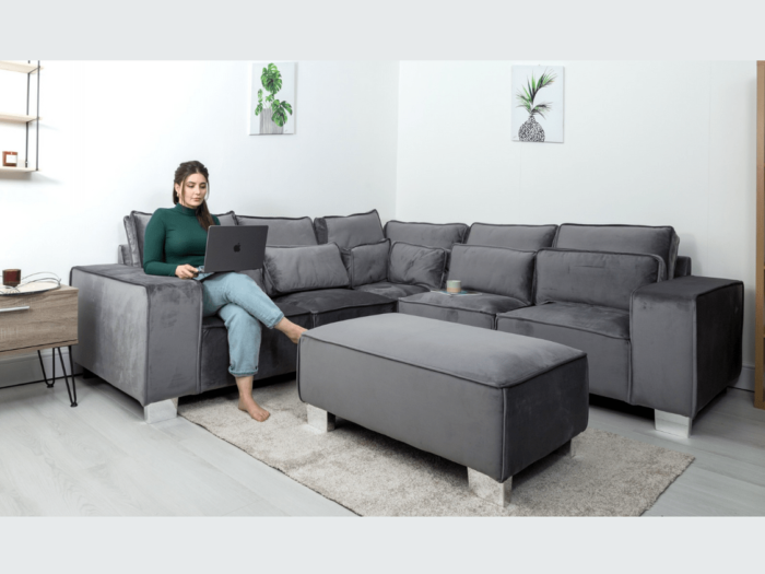 double corner sofa