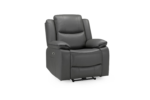 electric recliner armchair grey