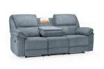 3 seater recliner sofa grey