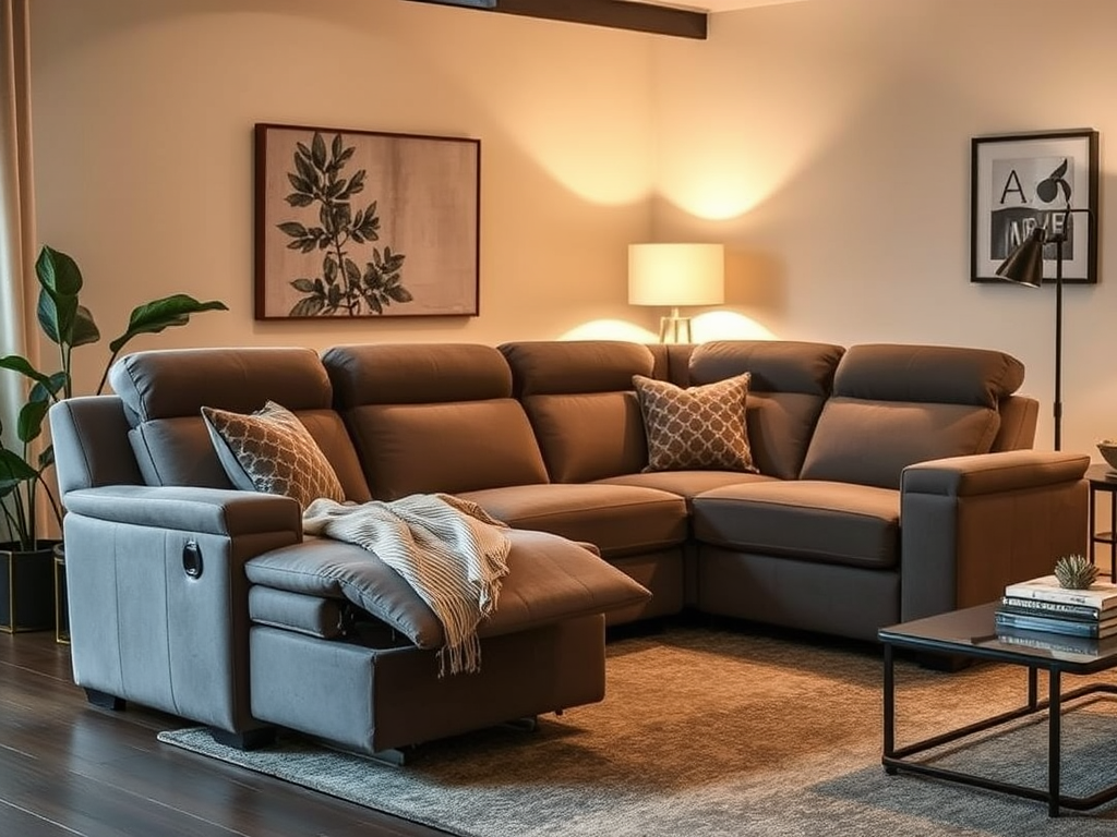 Reclining Sectional Sofa with Chaise